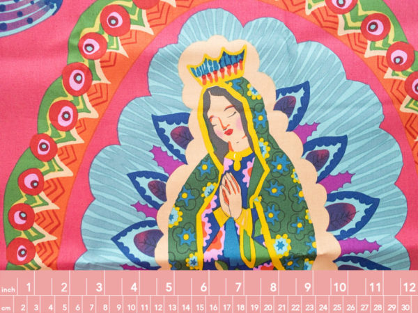 Quilting Cotton - Alexander Henry - Our Lady Guadalupe Panel - Pink