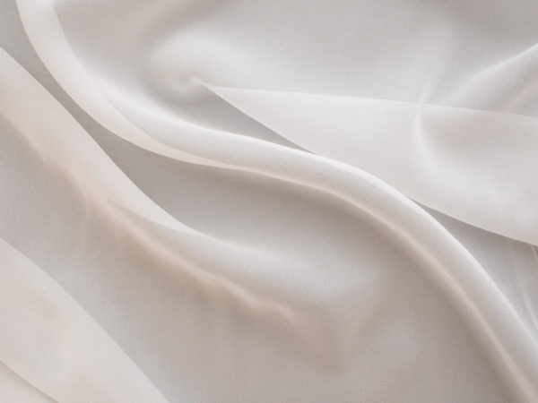 Designer Deadstock - Silk Chiffon - Ivory