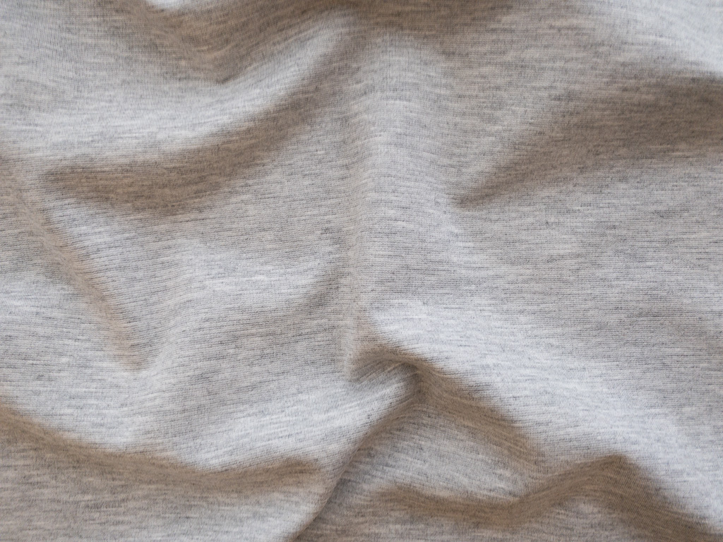 Designer Deadstock - Rayon/Nylon Ponte Knit - Heather Grey ...