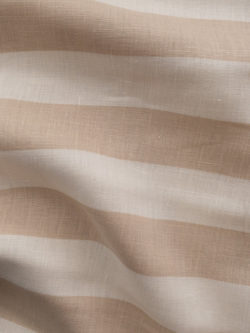 Lady McElroy – Printed Stripe Linen – Cream/Wheat