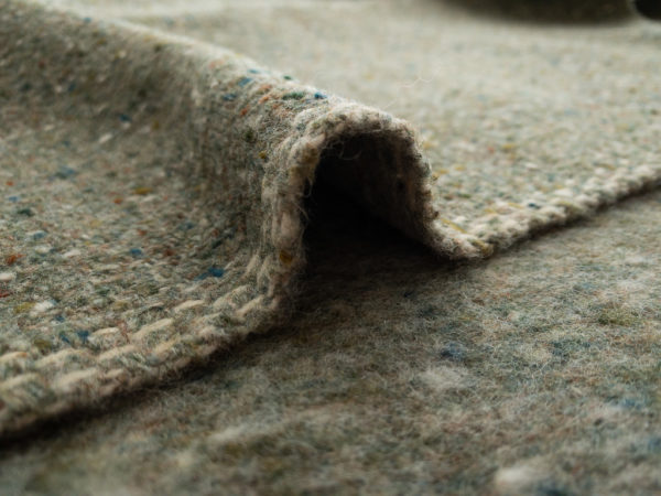 Italian Designer Deadstock - Wool/Polyester Tweed Coating - Lichen