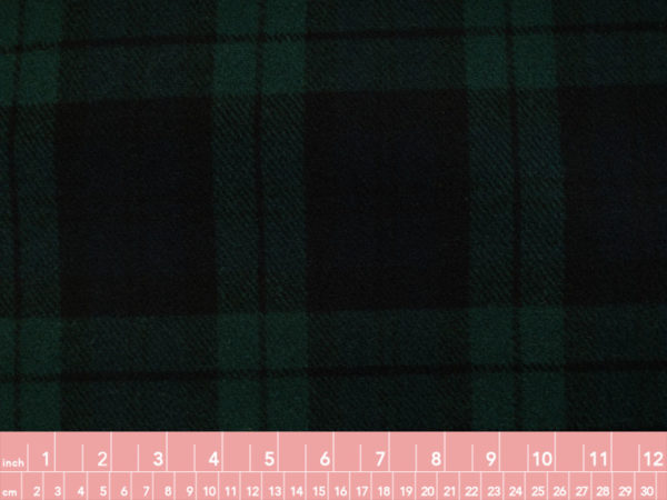 Italian Designer Deadstock – Double Faced Wool Coating - Spruce Plaid