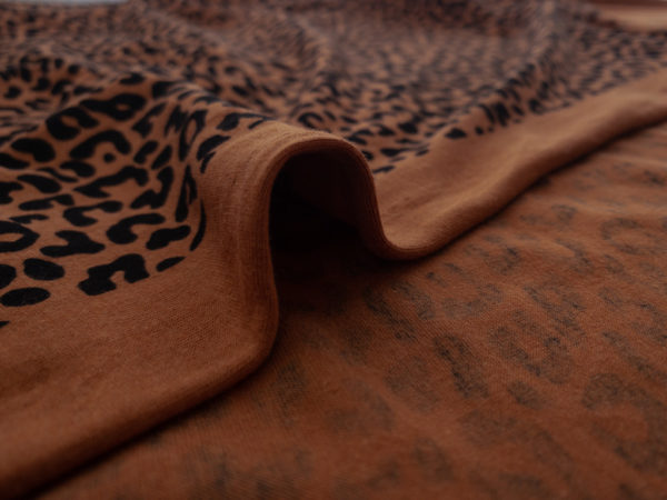 Amour Vert - Organic Cotton/Modal Jersey - Leopard Print - Brown/Black