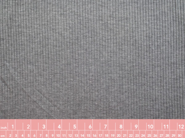 Amour Vert – Modal/Spandex 4x3 Rib Knit – Heather Grey