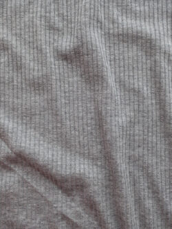 Amour Vert – Modal/Spandex 4x3 Rib Knit – Heather Grey