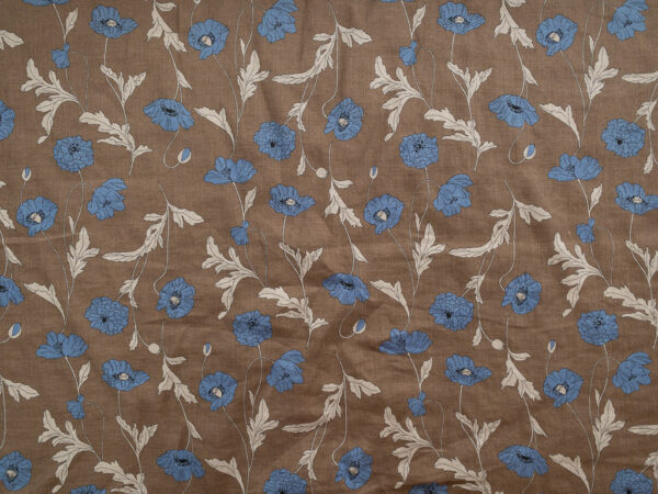 Hokkoh - Linen - Fresh Poppies - Brown/Blue