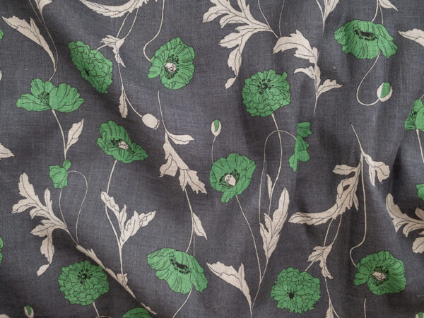 Hokkoh - Linen - Fresh Poppies - Slate/Green