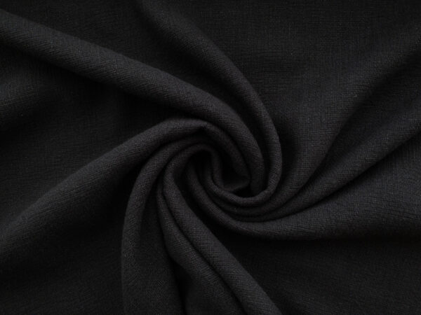 Designer Deadstock – Midweight Cotton Gauze – Black