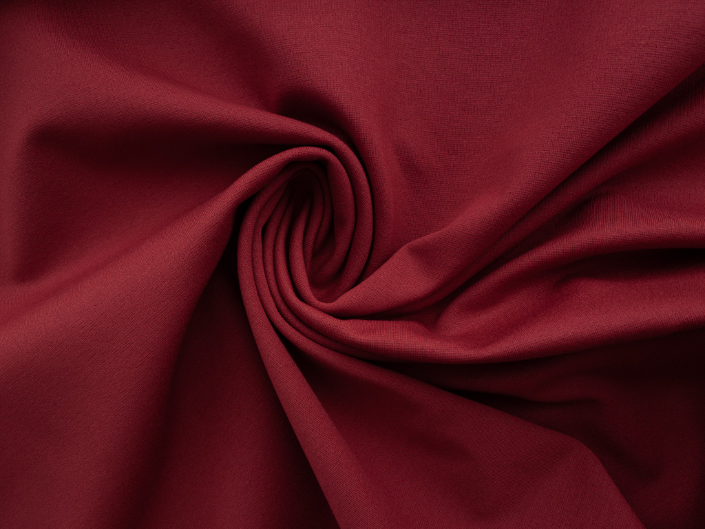 Designer Deadstock – Rayon/Nylon Ponte Knit – Crimson - Stonemountain ...