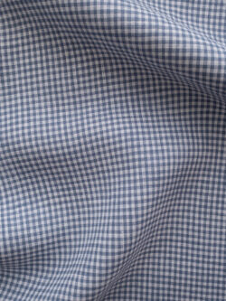 British Designer Deadstock - Yarn Dyed Linen - Grey Gingham