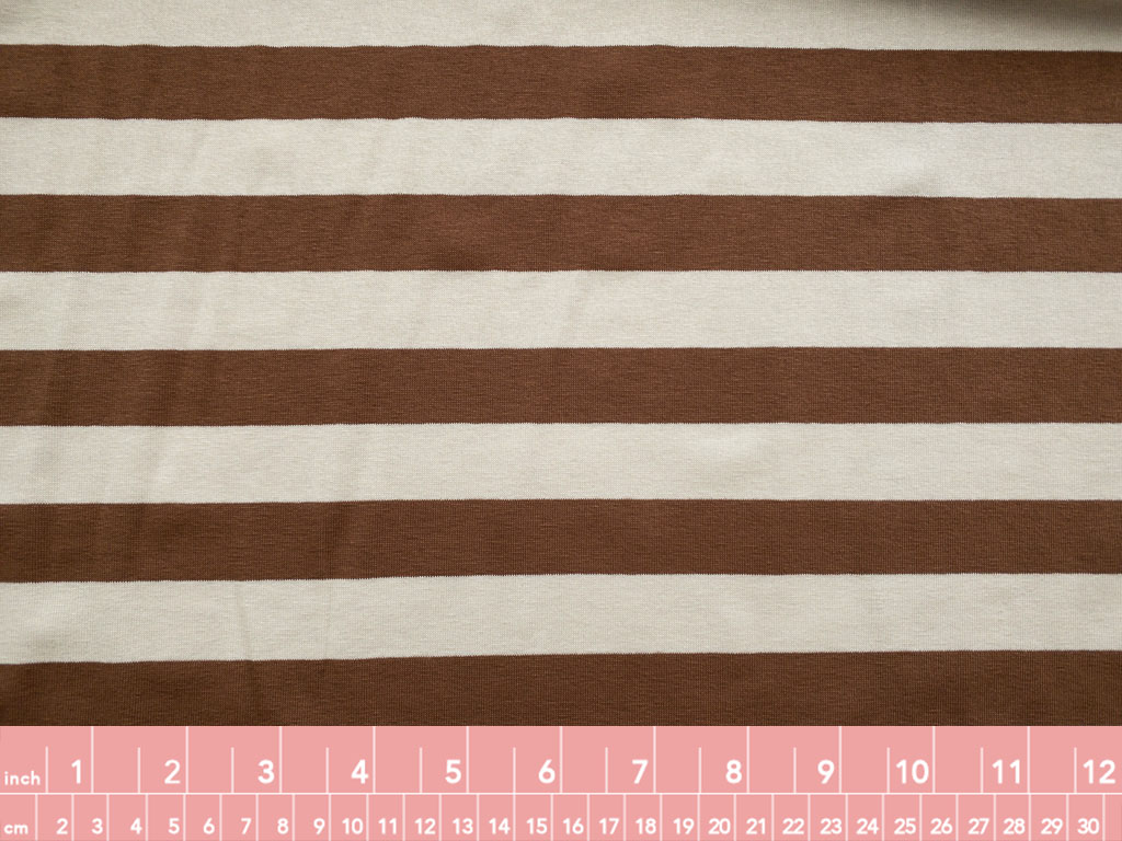 Tan & White Stripe