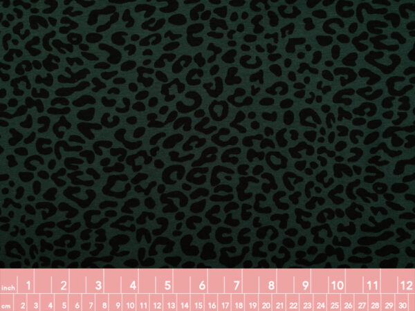 Amour Vert - Organic Cotton/Modal Jersey - Leopard Print - Forest/Black