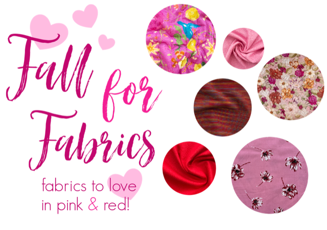 Fabrics to Love in Pink & Red!