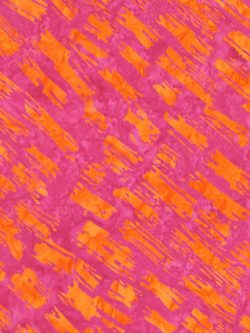 Artisan  Cotton Batik - Meadow Fresh  - Brushstrokes - Fuchsia