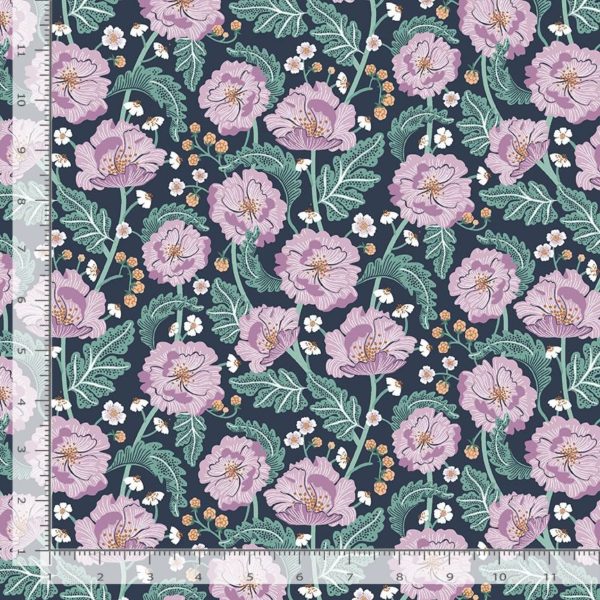 Quilting Cotton – Enchanted Floral – Indigo