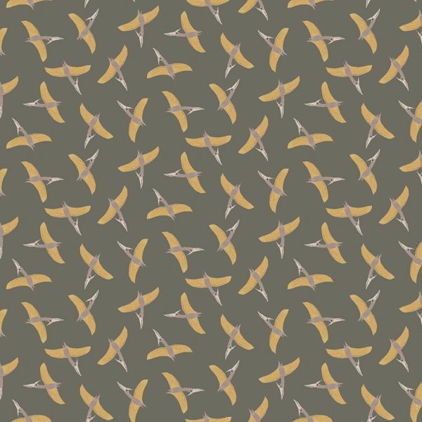 Quilting Cotton – Pterosaur – Dinosaur – Olive