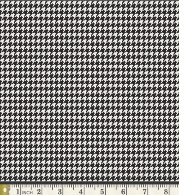 Quilting Cotton – AGF – Checkered Elements - Houndstooth - Onyx