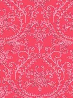 Quilting Cotton – Elephant Cavalcade – Vignettes – Coral