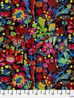 Quilting Cotton - Flora Nera - Black