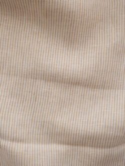 British Designer Deadstock – Yarn Dyed Linen – Natural/Cream Stripe