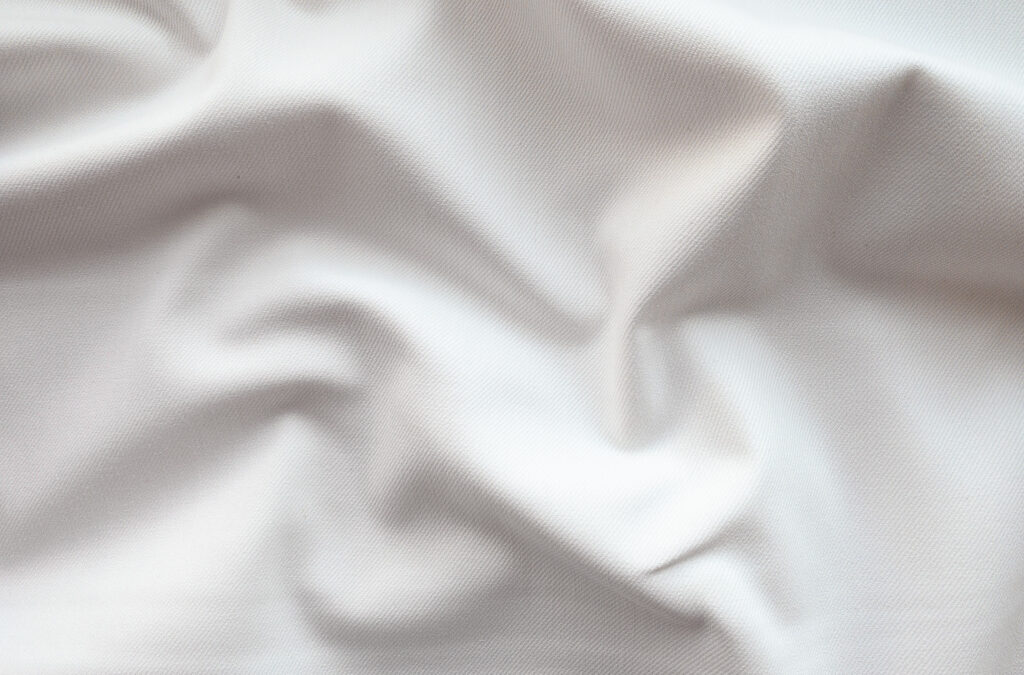 Designer Deadstock – Washed Cotton Denim – White