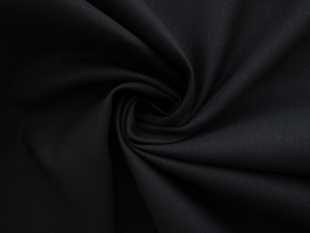 Japanese Cotton/Linen Canvas - Black - Stonemountain & Daughter Fabrics