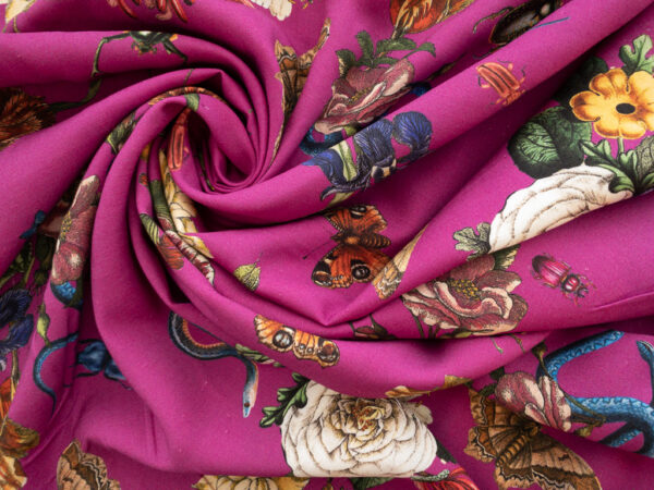 Lady McElroy - Trudi Linen/Viscose - Cobra Corsage - Magenta