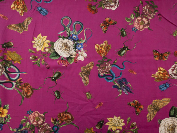 Lady McElroy - Trudi Linen/Viscose - Cobra Corsage - Magenta