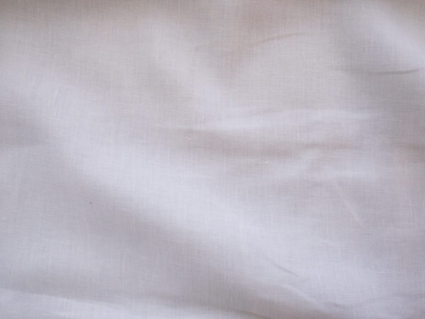 European Designer Deadstock – Washed Linen – White