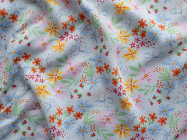 AGF – Rayon – Daisy – Flying Wild Floral – Cloud