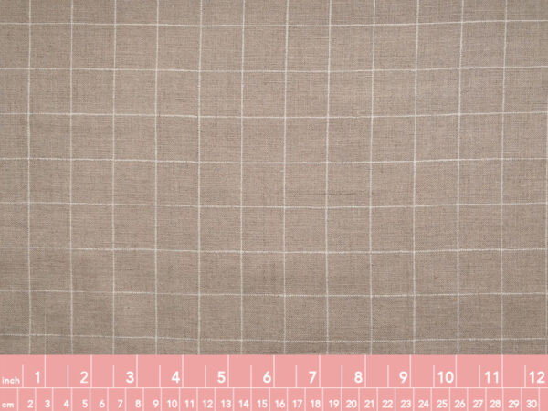 Tropea Linen - Window Pane - Natural