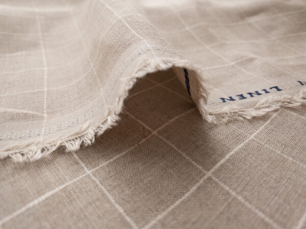 Tropea Linen - Window Pane - Natural