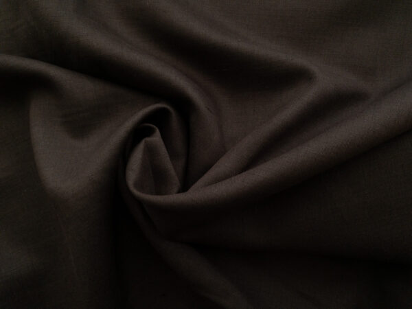 Japanese Designer Deadstock – Linen/Cotton - Chocolate