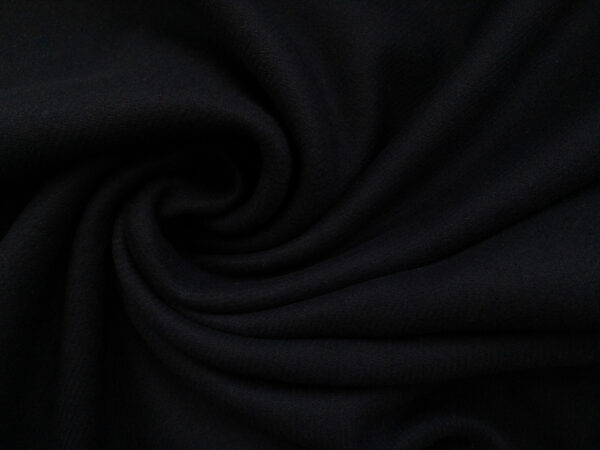 European Designer Deadstock – Wool/Polyester Coating - Navy