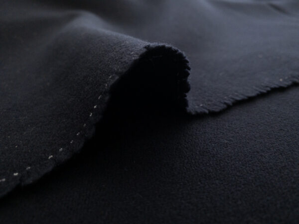 European Designer Deadstock – Wool/Polyester Coating - Navy