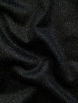 European Designer Deadstock – Merino Wool/Polyester Knit - Dark Charcoal