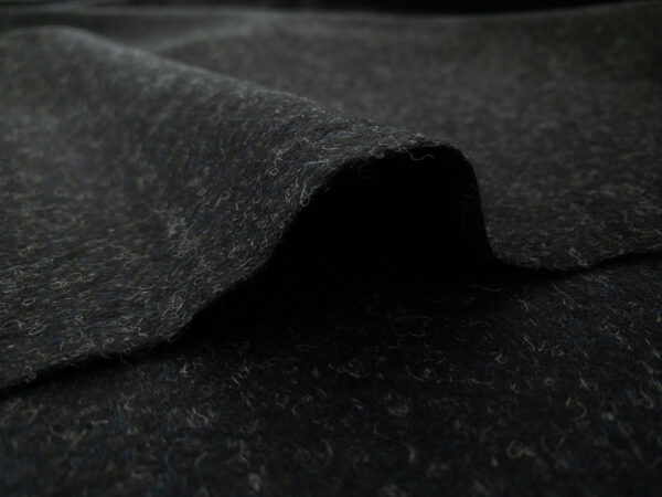 European Designer Deadstock – Merino Wool/Polyester Knit - Dark Charcoal