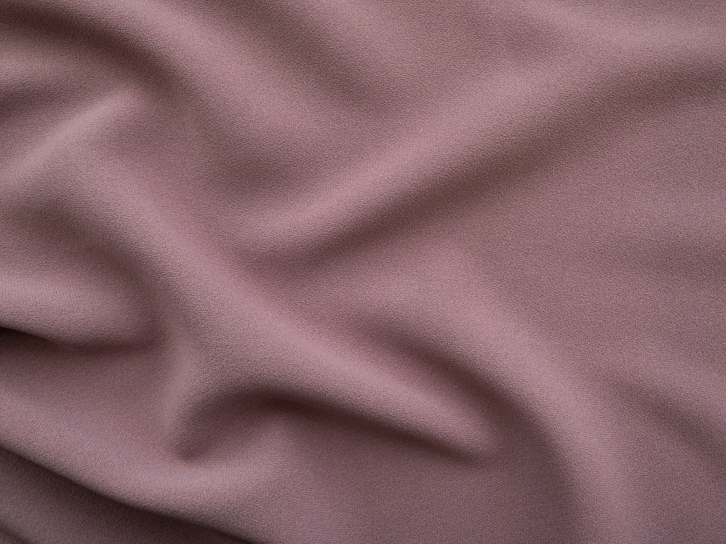 Polyester Stretch Crepe in Mauve