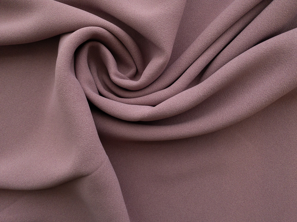 Polyester Stretch Crepe in Mauve