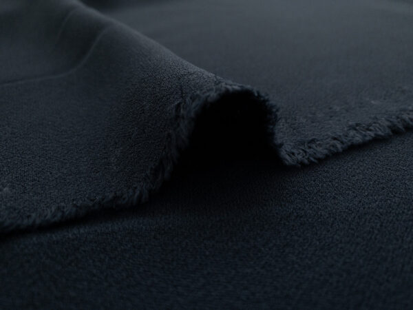 Japanese Designer Deadstock – Polyester/Viscose Stretch Crepe - Navy