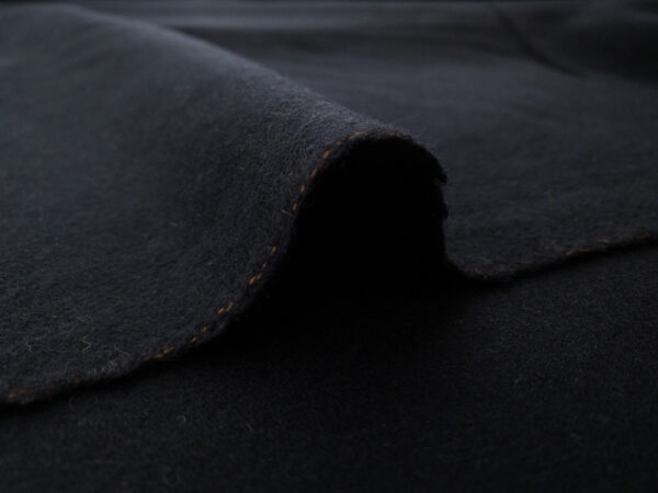 European Designer Deadstock – Wool/Polyester Coating – Deep Navy