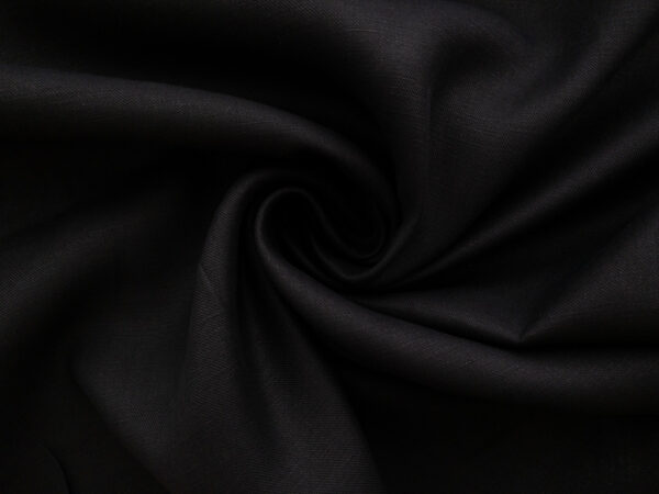 Japanese Designer Deadstock – Linen/Cotton Twill – Black