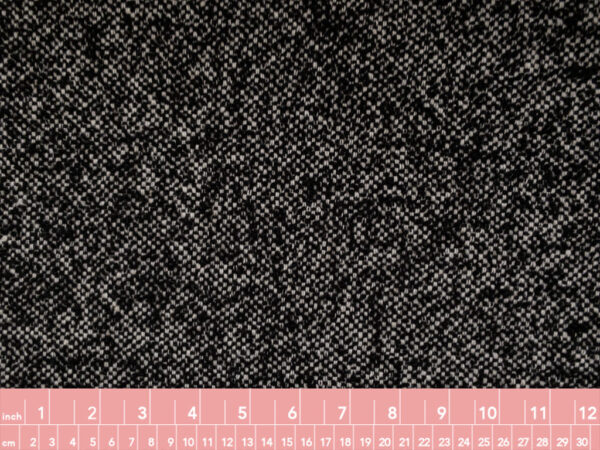 Lady McElroy - Eckville Wool/Mohair Boucle Coating - Black & White