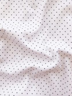 Lady McElroy - Brushed Cotton Twill Pinspot - Black/White