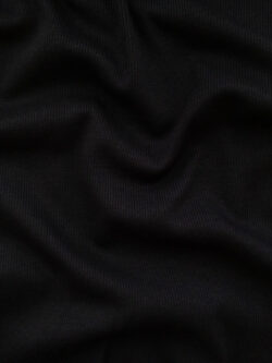 Organic Cotton/Spandex Ribbing – Black