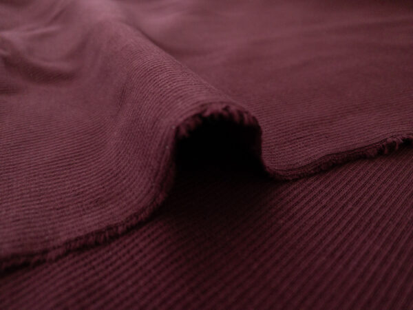 Organic Cotton/Spandex Ribbing – Wine