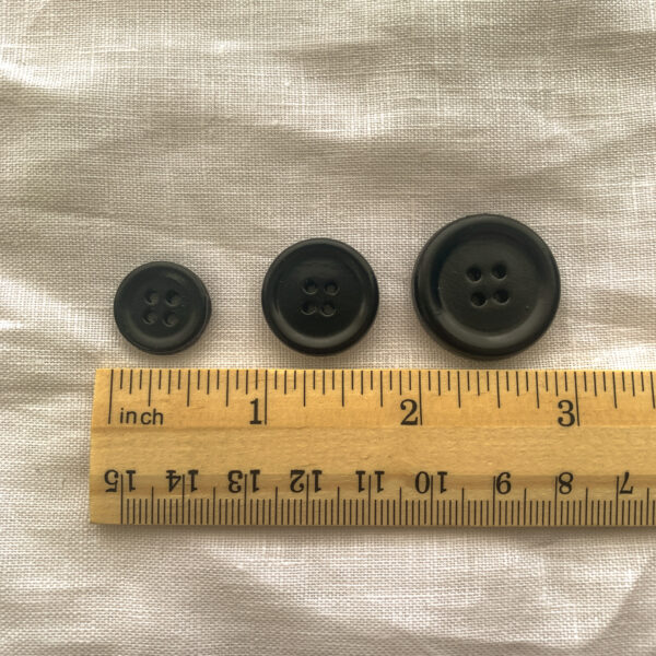 Equal Sign Rimmed Metal Buttons