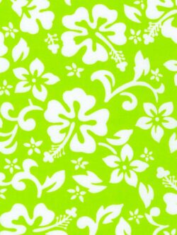 Aloha Cotton Flannel - Hibiscus - Green