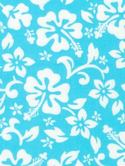 Aloha Cotton Flannel - Hibiscus - Lagoon