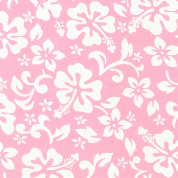 Aloha Cotton Flannel - Hibiscus - Blush
